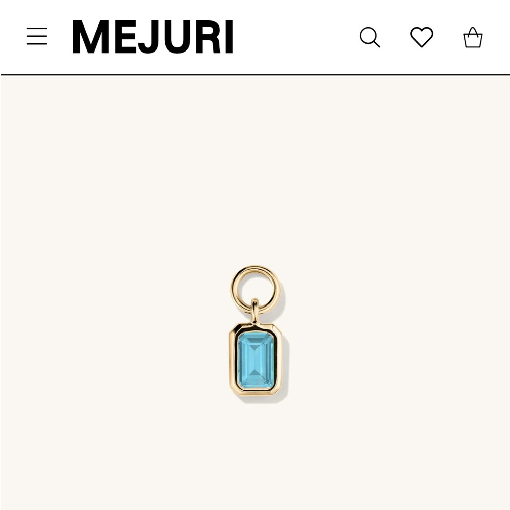 Mejuri 14k Hoop Charm